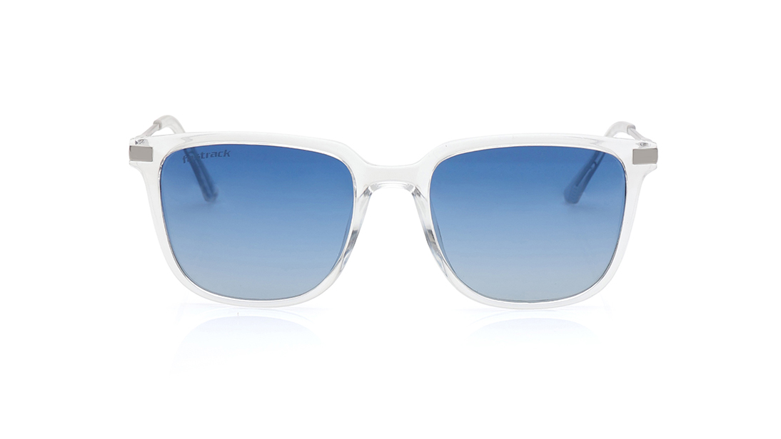 Image 1 of Blue Square Sunglasses for Men from Fastrack Available at Titan Eye+