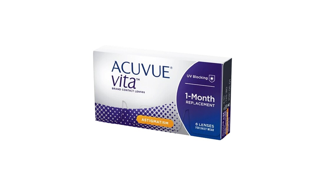 Image 1 of Monthly Disposable Acuvue Vita Johnson And Johnson Clear Color Contactlenses Pack of 6 from Johnson And Johnson Available at Titan Eye+