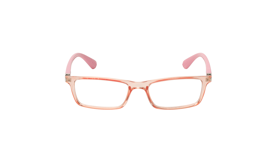 Image 1 of Pink Rectangle Eyeglasses for Kids from Dash Available at Titan Eye+