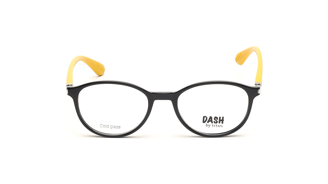 Image 1 of Black Round Rimmed Eyeglasses(DK1060UFP2MBLV) from Fastrack Available at Titan Eye+