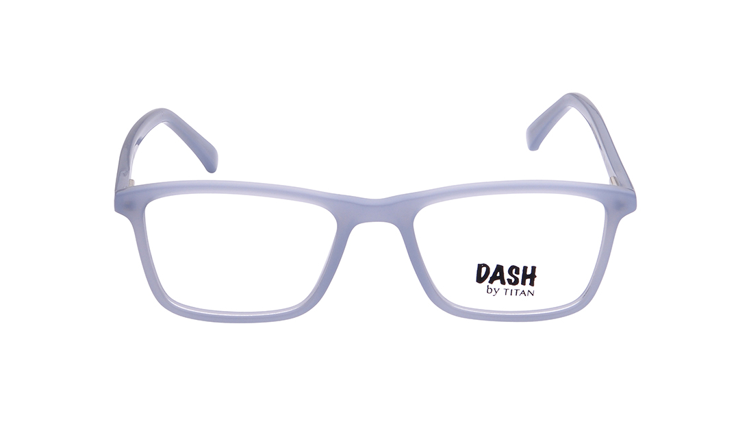 Image 1 of Blue Rectangle Eyeglasses for Kids from Dash Available at Titan Eye+