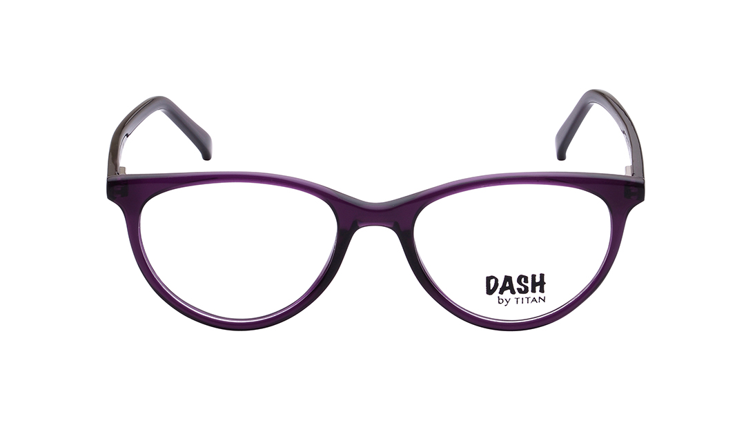 Image 1 of Purple CatEye Eyeglasses for Kids from Dash Available at Titan Eye+