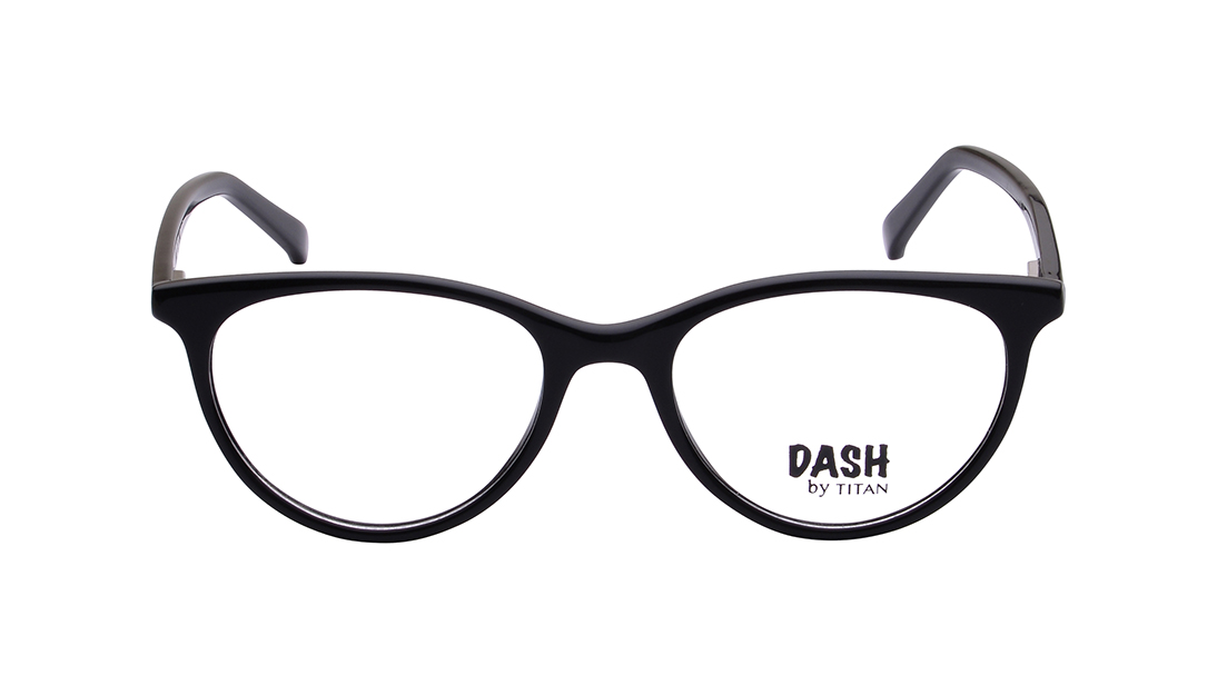 Image 1 of Black CatEye Eyeglasses for Kids from Dash Available at Titan Eye+