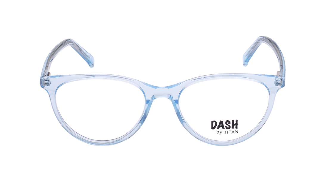 Image 1 of Blue CatEye Eyeglasses for Kids from Dash Available at Titan Eye+