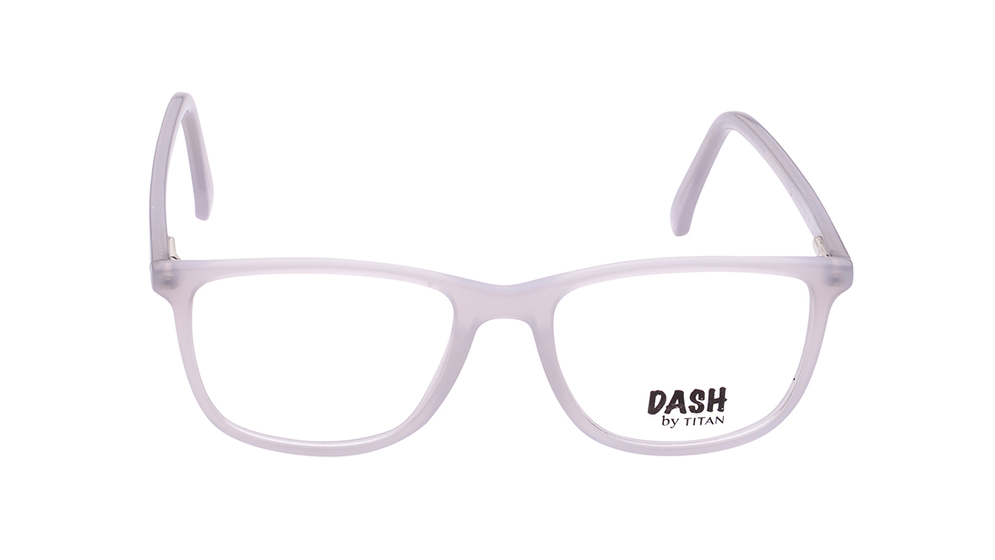 Image 1 of Grey Wayfarer Eyeglasses for Kids from Dash Available at Titan Eye+