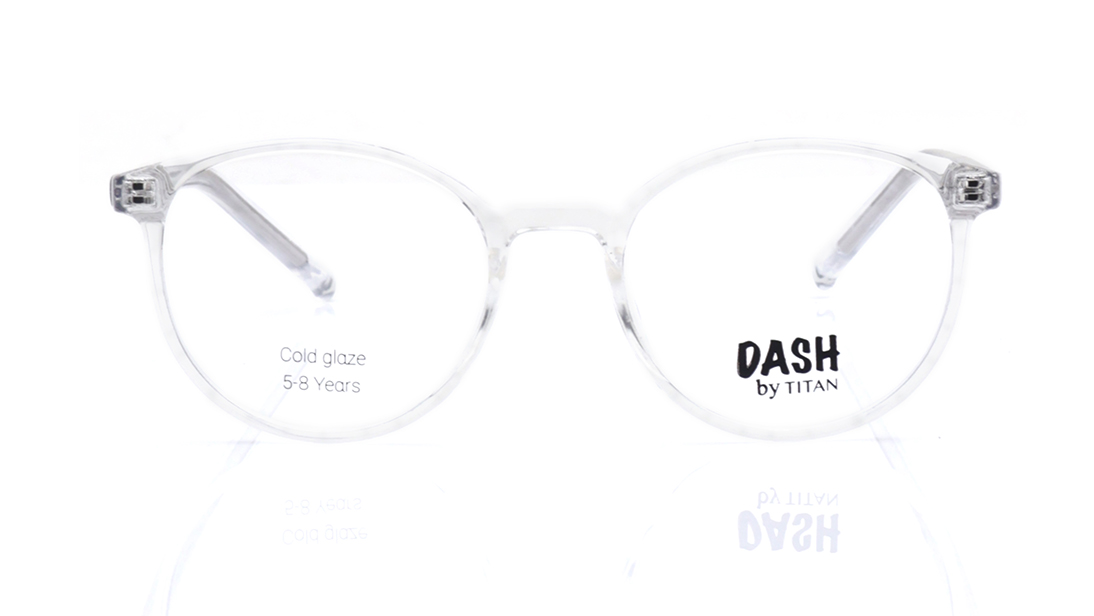 Image 1 of Crystal Round Eyeglasses for Kids from Dash Available at Titan Eye+