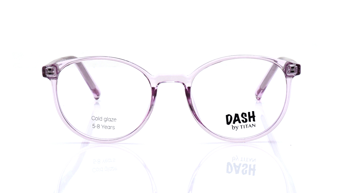 Image 1 of Purple Round Eyeglasses for Kids from Dash Available at Titan Eye+
