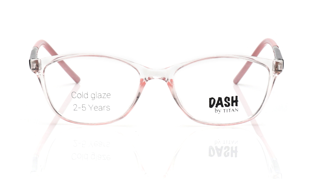 Image 1 of Pink CatEye Rimmed Eyeglasses for Kids from Dash Available at Titan Eye+