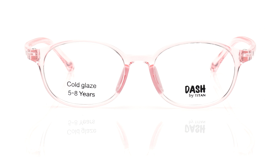 Image 1 of Crystal Round Eyeglasses for Men and Women from Dash Available at Titan Eye+