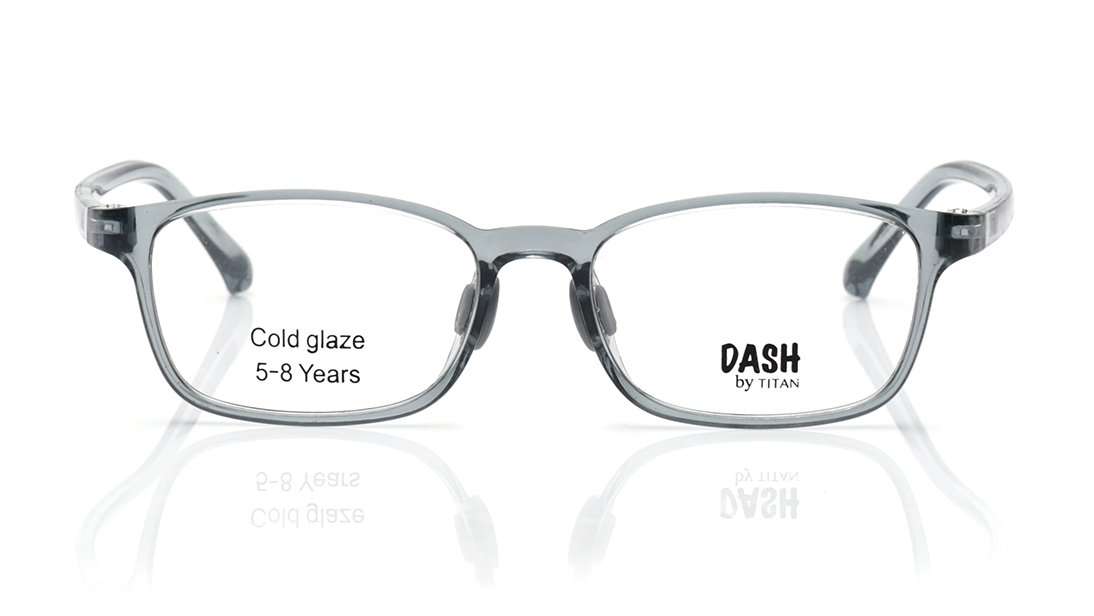 Image 1 of Grey Square Rimmed Eyeglasses for Kids from Fastrack Available at Titan Eye+
