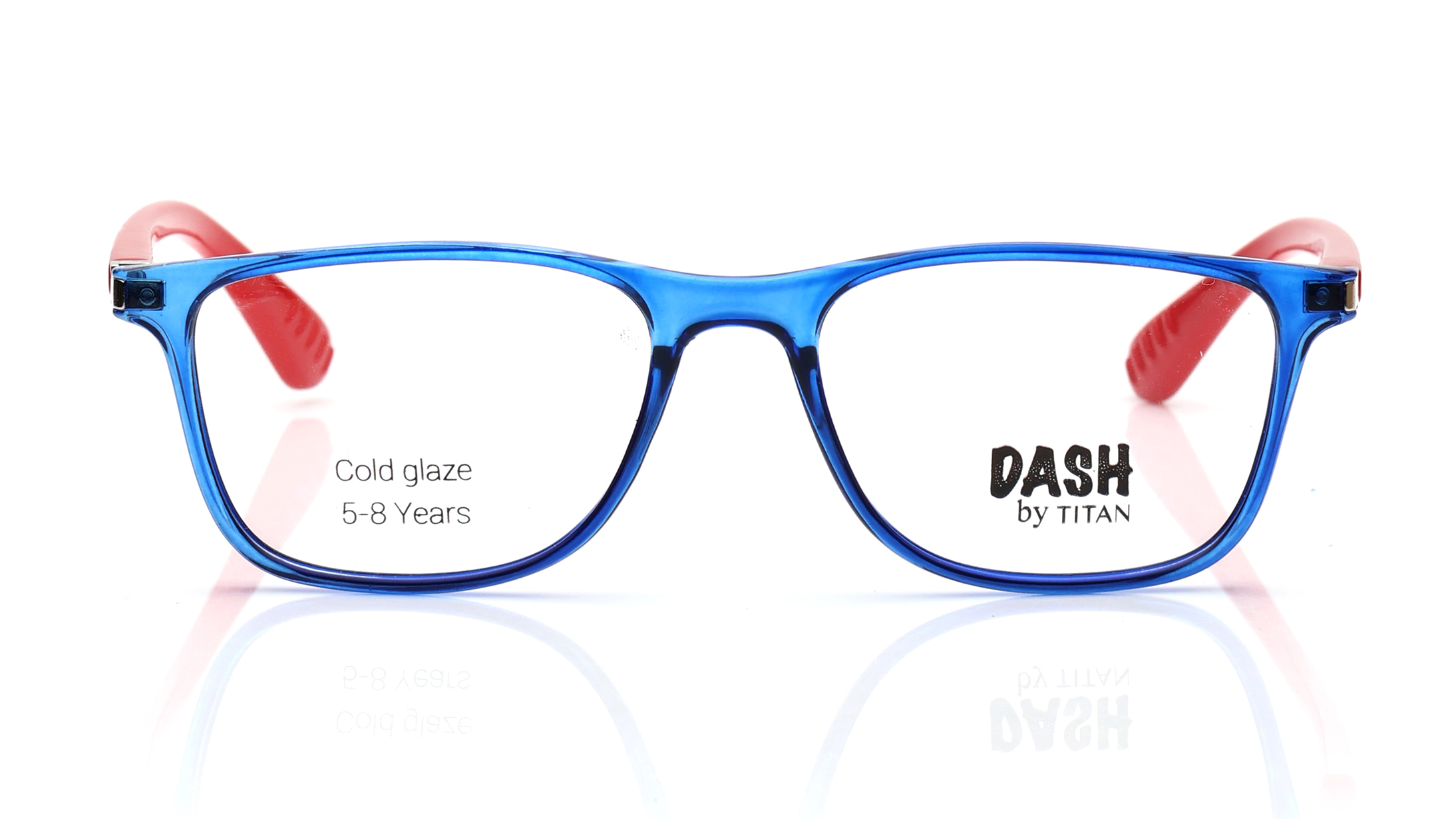 Image 1 of Brown Square Eyeglasses for Kids from Dash Available at Titan Eye+