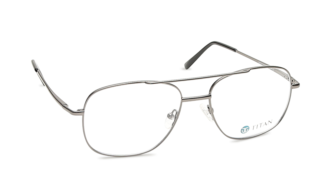 Silver Square Rimmed Eyeglasses(EW1073MFM2V)