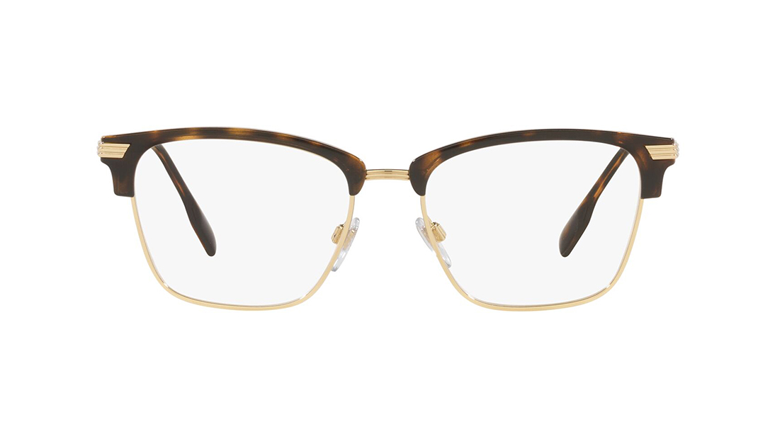 Image 1 of Brown Square Eyeglasses for Men from Burberry Available at Titan Eye+