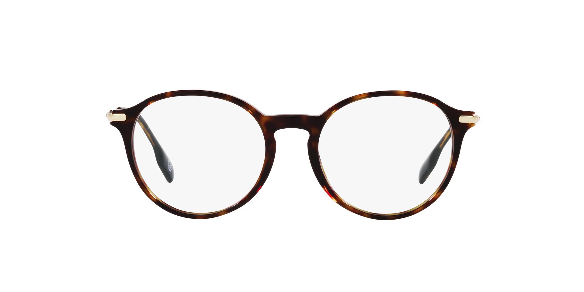 Image 1 of Havana Round Eyeglasses for Women from Burberry Available at Titan Eye+