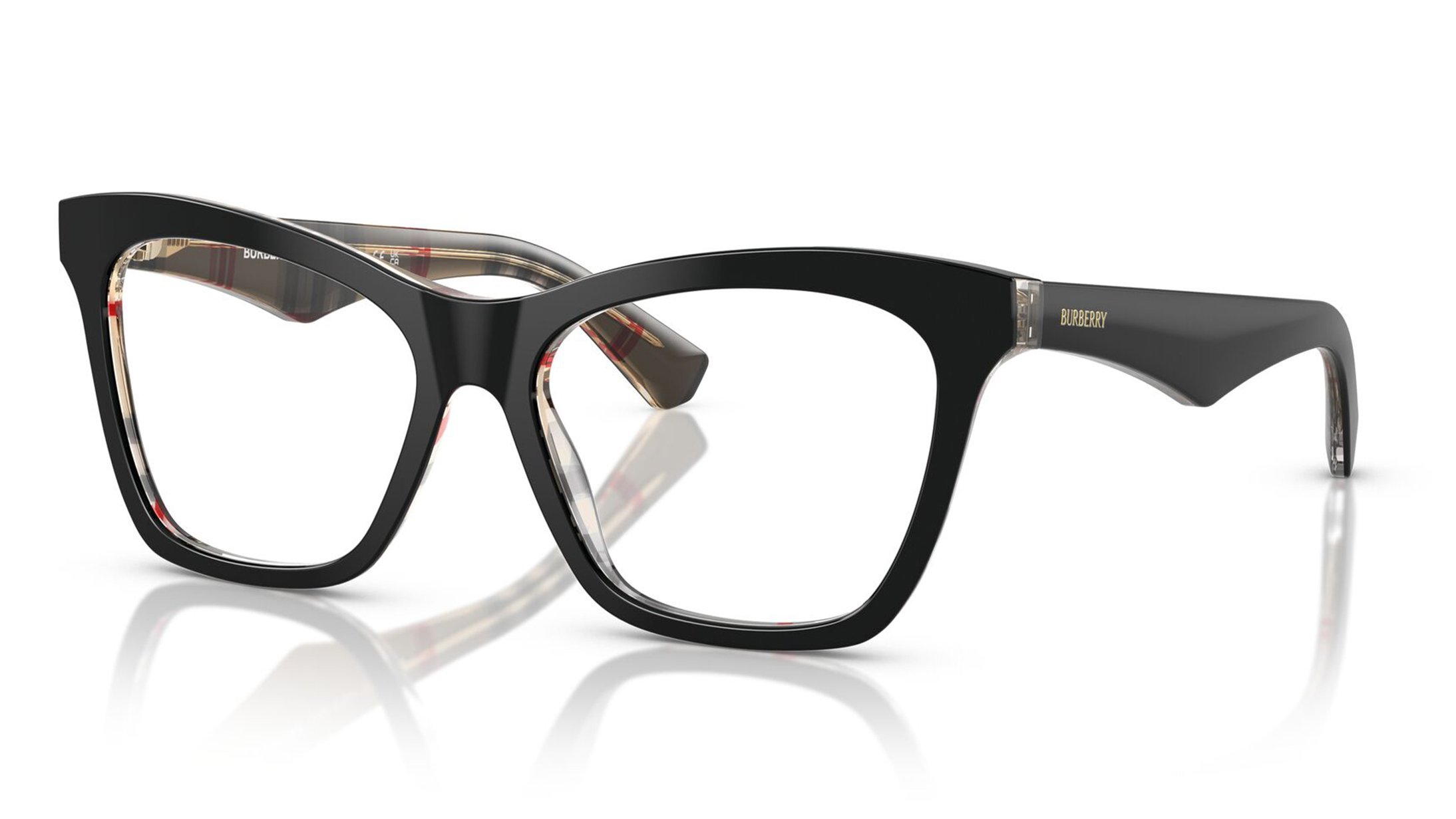 Black CatEye Eyeglasses for Women available online at Titan Eye+ display picture 2