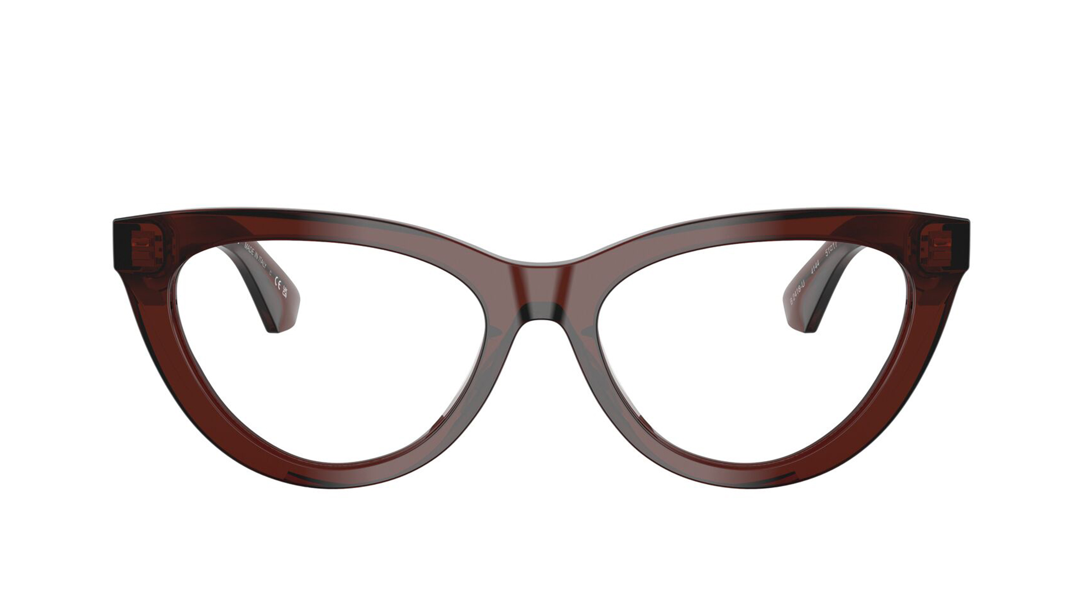 Image 1 of Brown Cateye Rimmed Eyeglasses for Women from Burberry Available at Titan Eye+