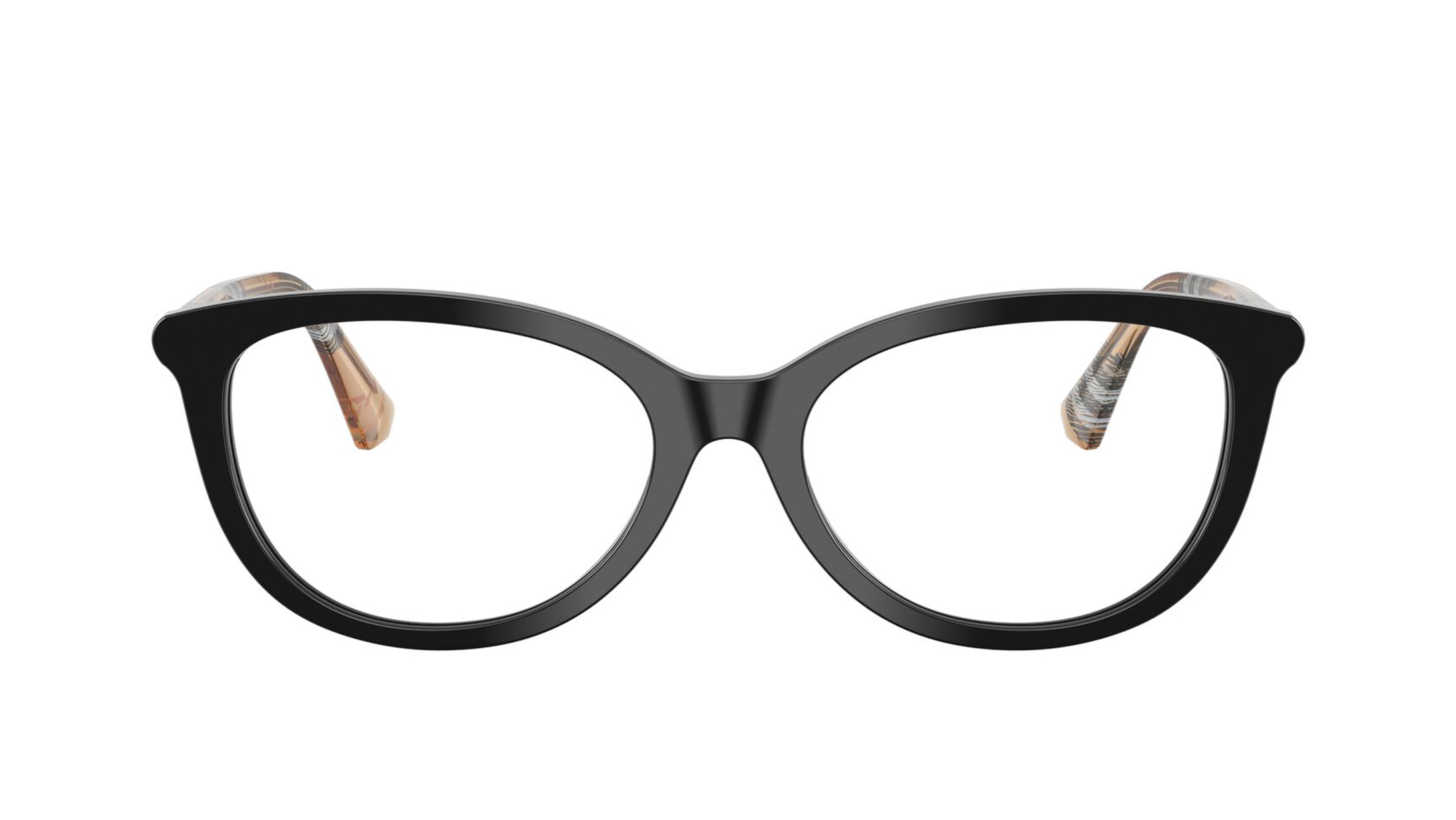 Image 1 of Black CatEye Eyeglasses for Women from Burberry Available at Titan Eye+