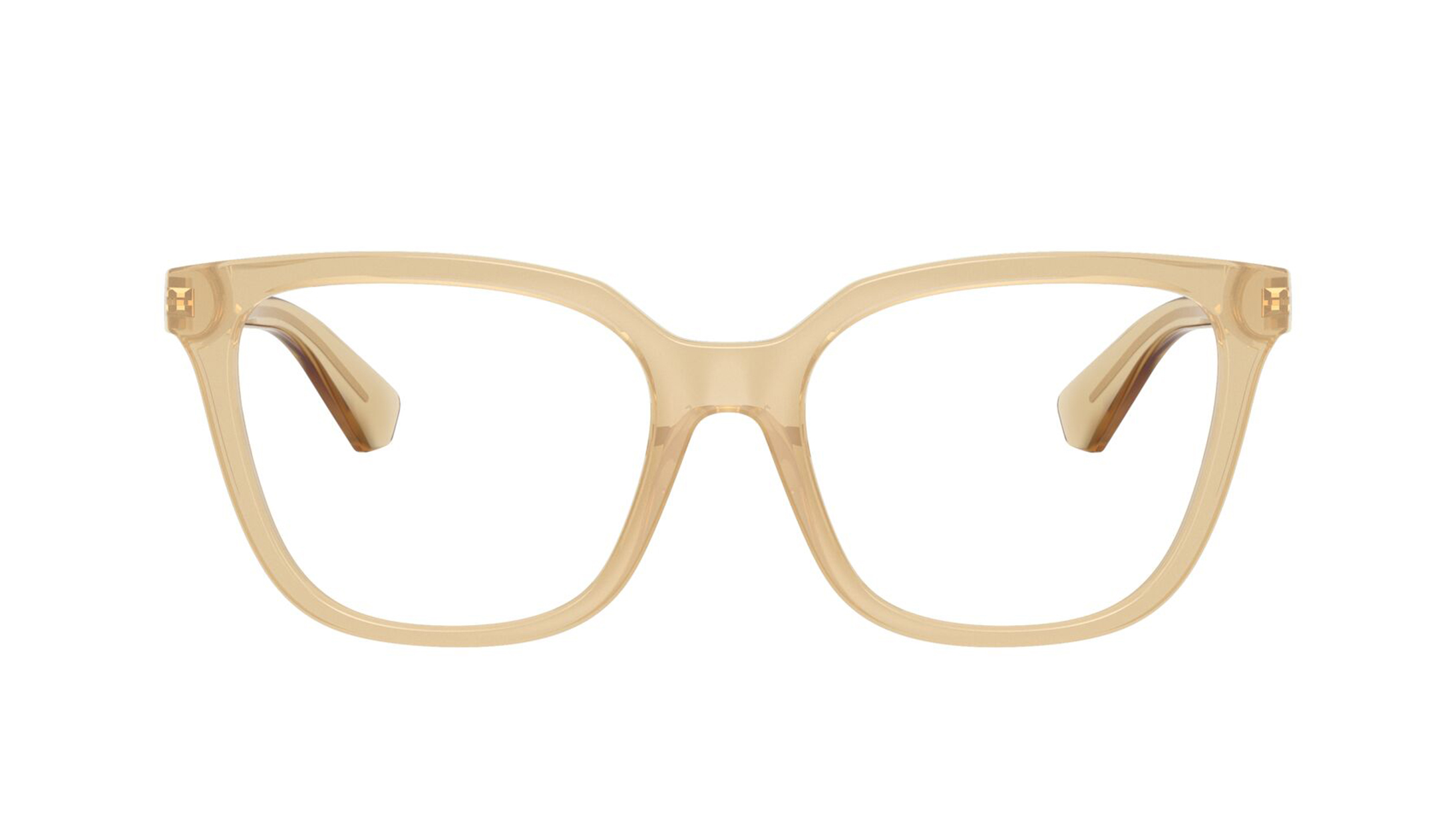 Image 1 of Yellow Square Eyeglasses for Women from Burberry Available at Titan Eye+