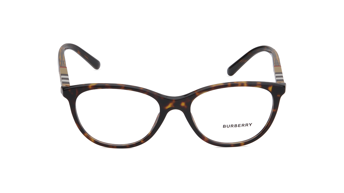 Image 1 of Brown Square Rimmed Eyeglasses for Women from Burberry Available at Titan Eye+