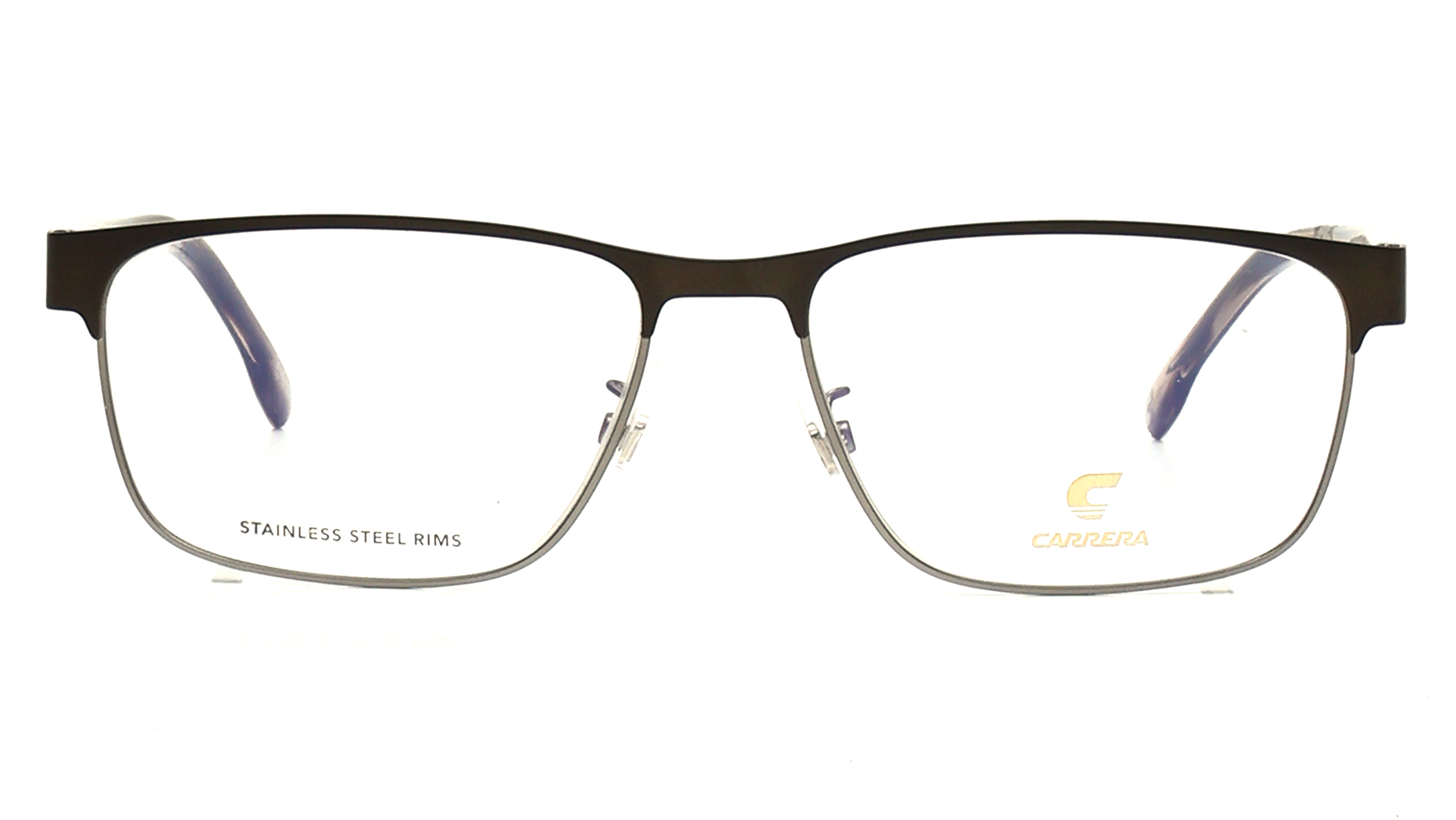 Image 1 of Green Rectangle Rimmed Eyeglasses for Men from Carrera Available at Titan Eye+