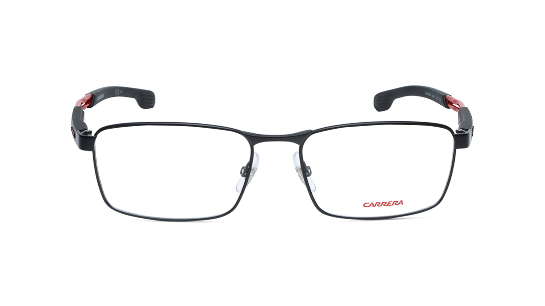 Image 1 of Black Rectangle Eyeglasses for Men from Carrera Available at Titan Eye+