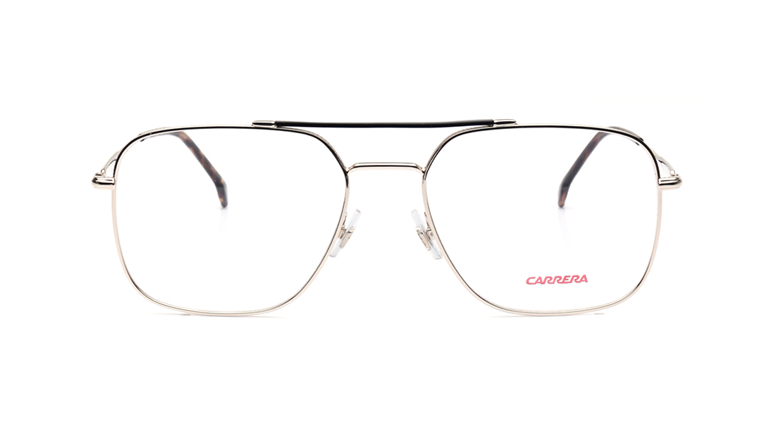 Image 1 of Gold Navigator Rimmed Eyeglasses for Men from Carrera Available at Titan Eye+