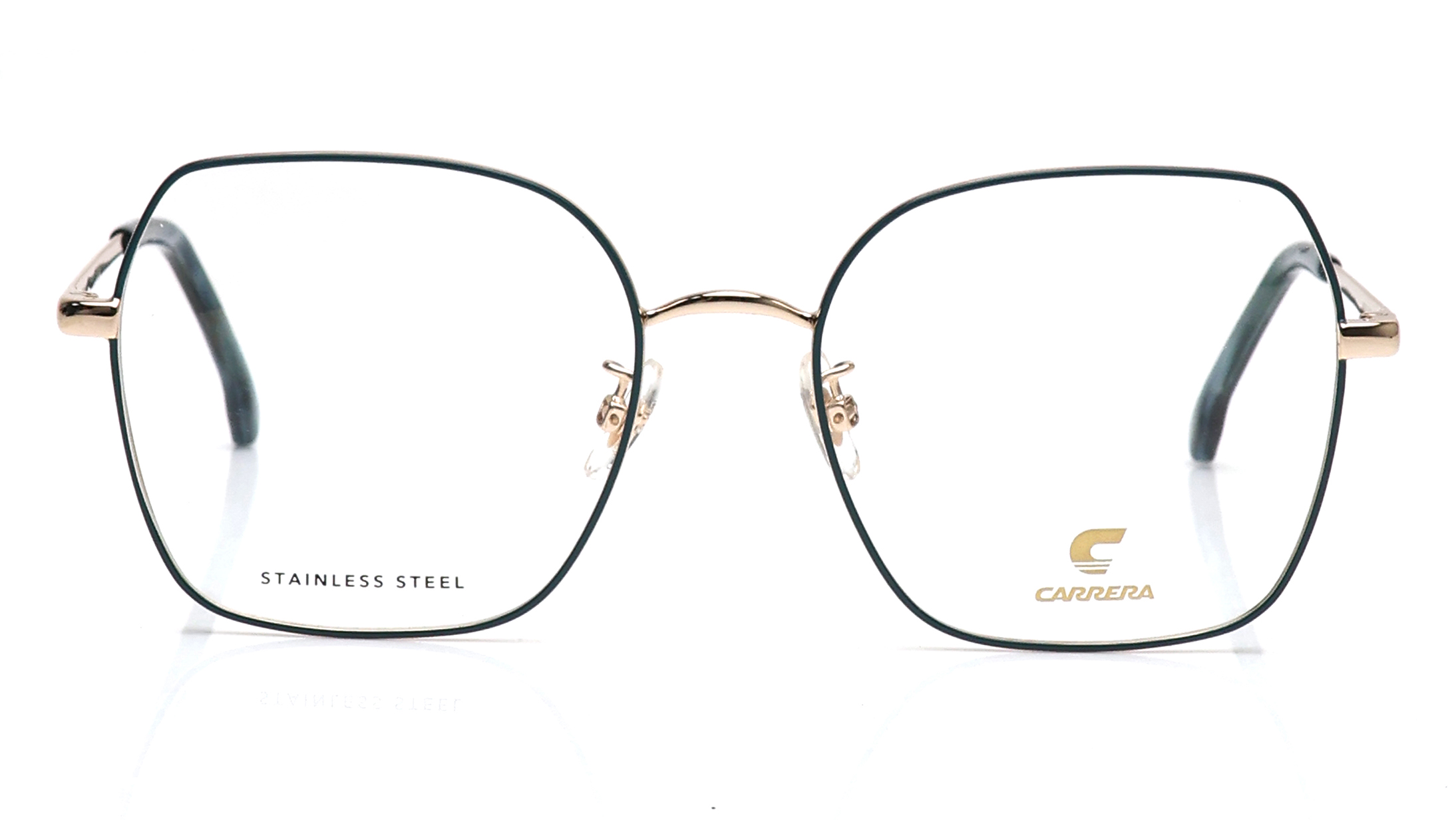 Image 1 of Green Square Eyeglasses for Women from Carrera Available at Titan Eye+