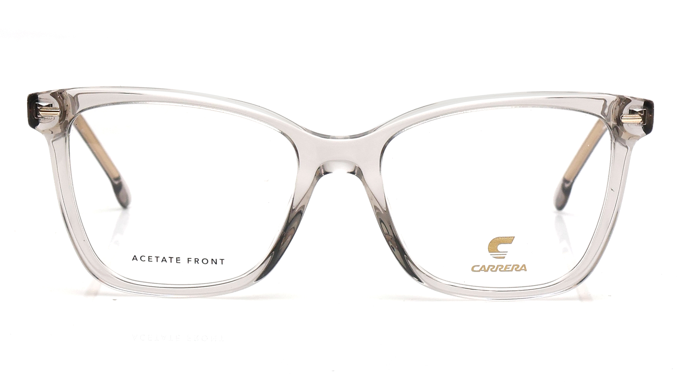 Image 1 of Grey Rectangle Eyeglasses for Women from Carrera Available at Titan Eye+