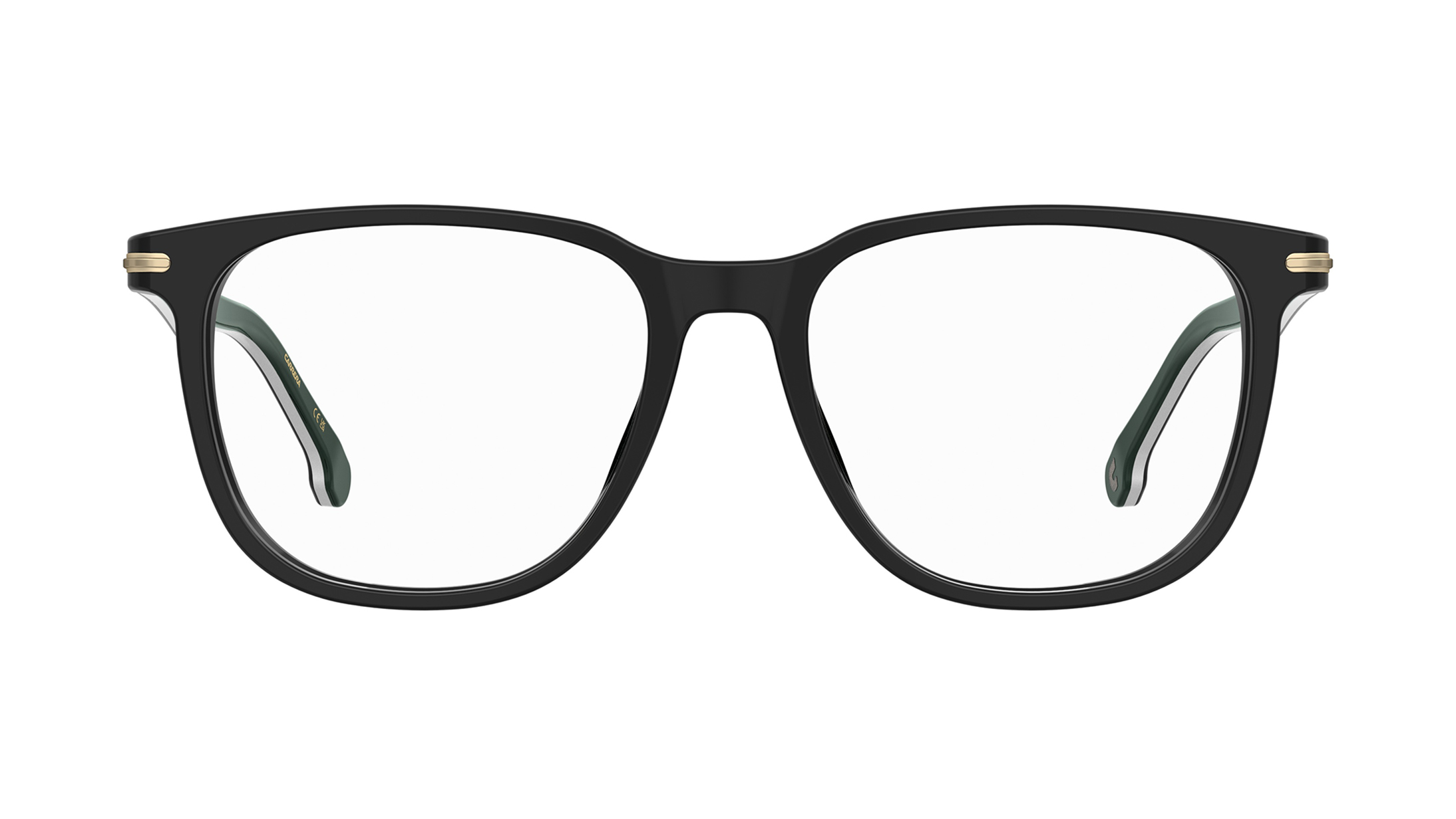 Image 1 of Black Rectangle Eyeglasses for Men and Women from Carrera Available at Titan Eye+