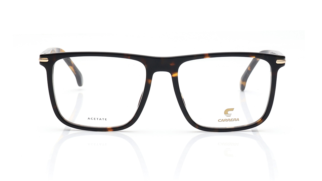 Image 1 of Black Square Eyeglasses for Men from Carrera Available at Titan Eye+