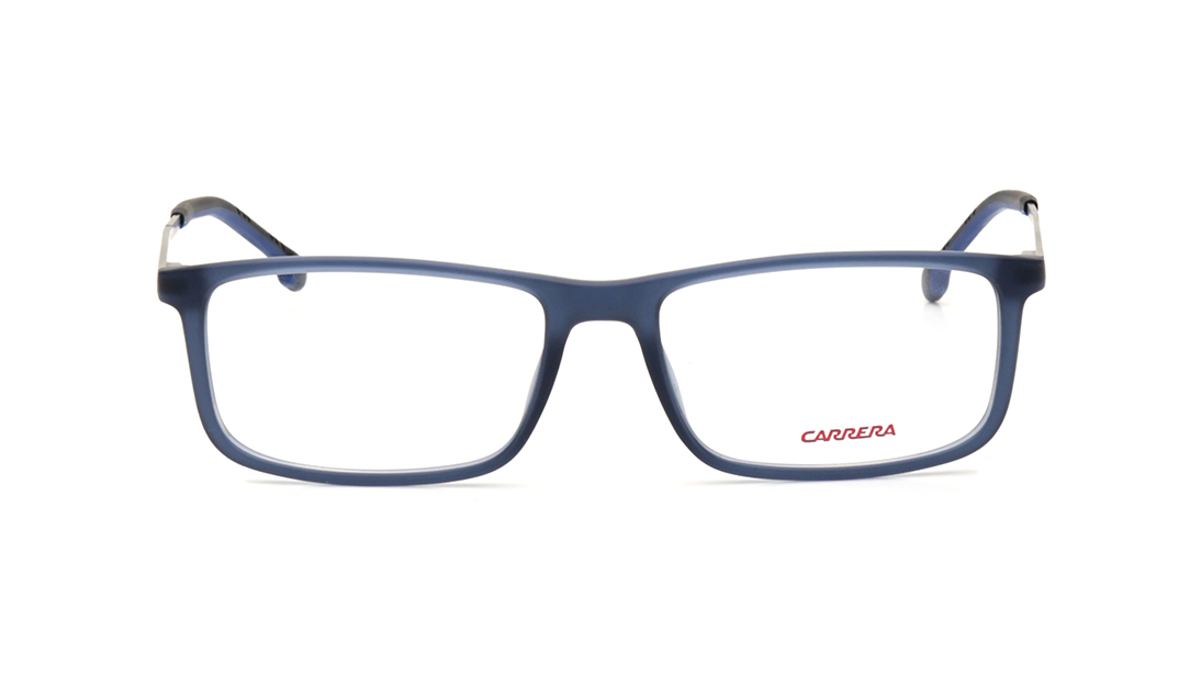 Image 1 of Blue Rectangle Eyeglasses for Men from Carrera Available at Titan Eye+