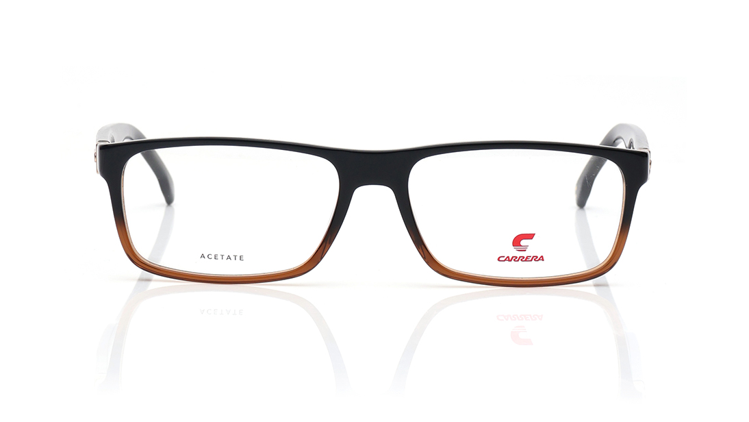Image 1 of Grey Rectangle Eyeglasses for Men from Carrera Available at Titan Eye+
