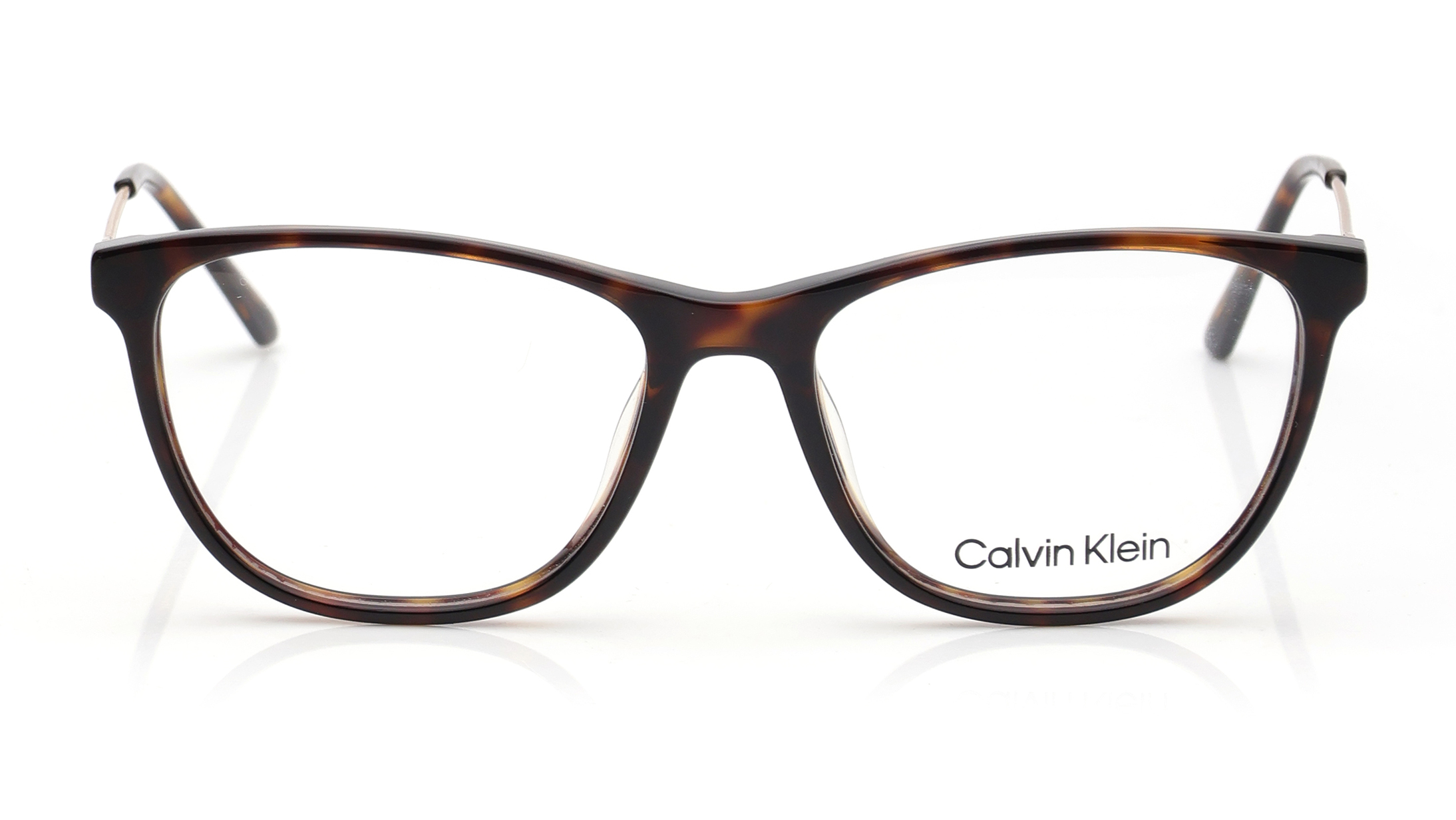 Image 1 of Brown CatEye Eyeglasses for Women from Calvin Klein Available at Titan Eye+