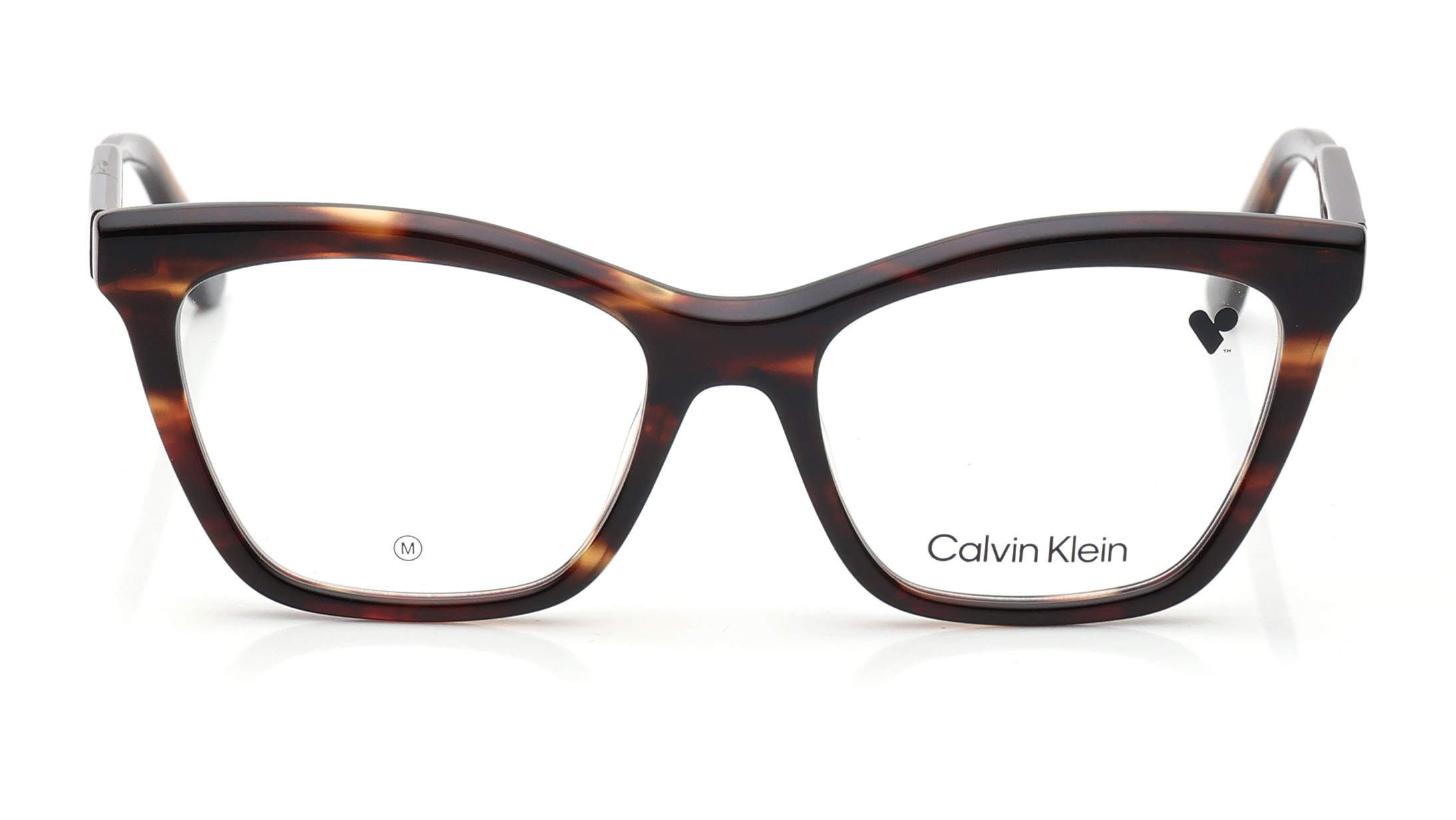 Image 1 of Brown Butterfly Eyeglasses for Women from Calvin Klein Available at Titan Eye+