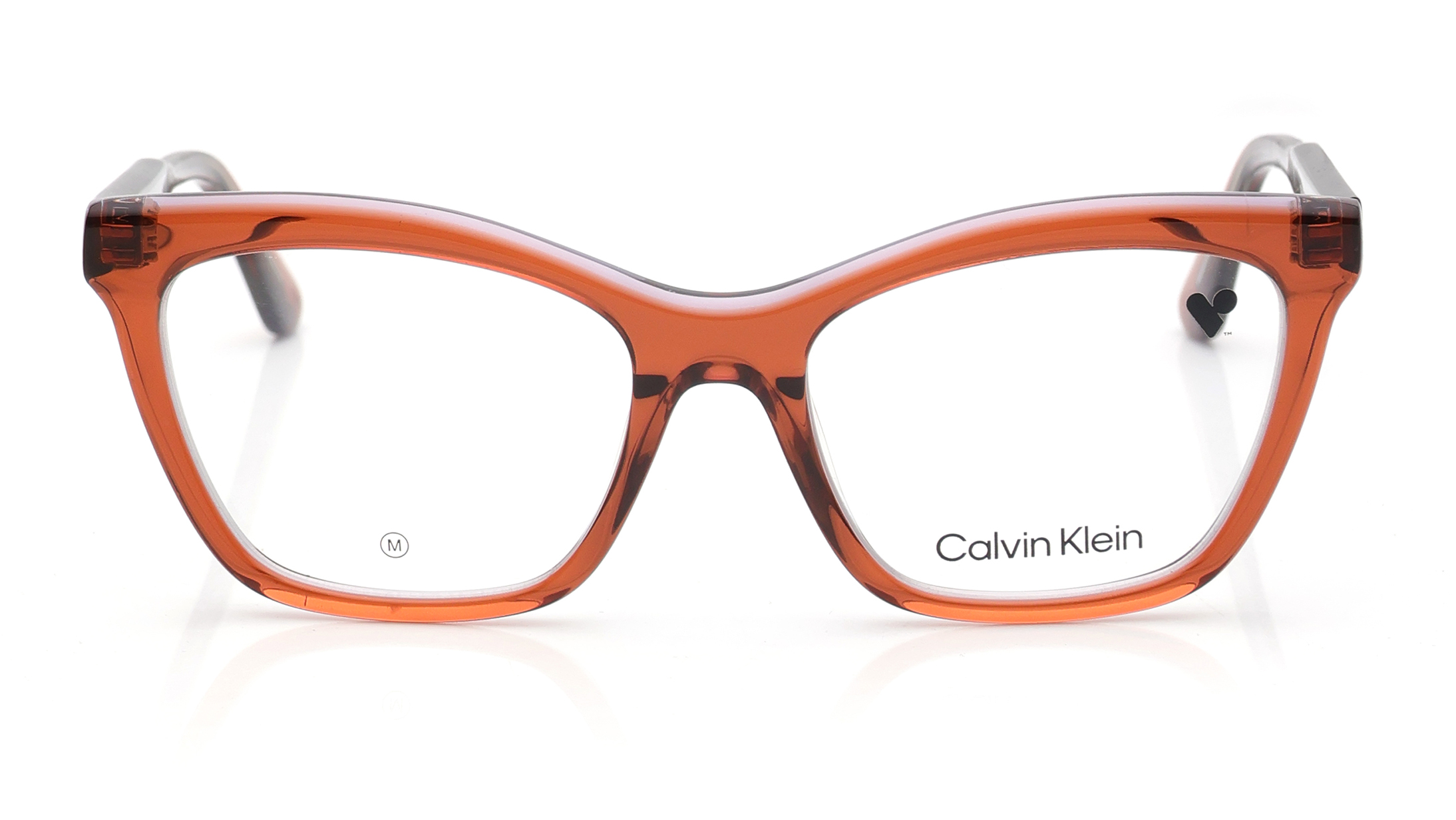 Image 1 of Brown Butterfly Eyeglasses for Women from Calvin Klein Available at Titan Eye+