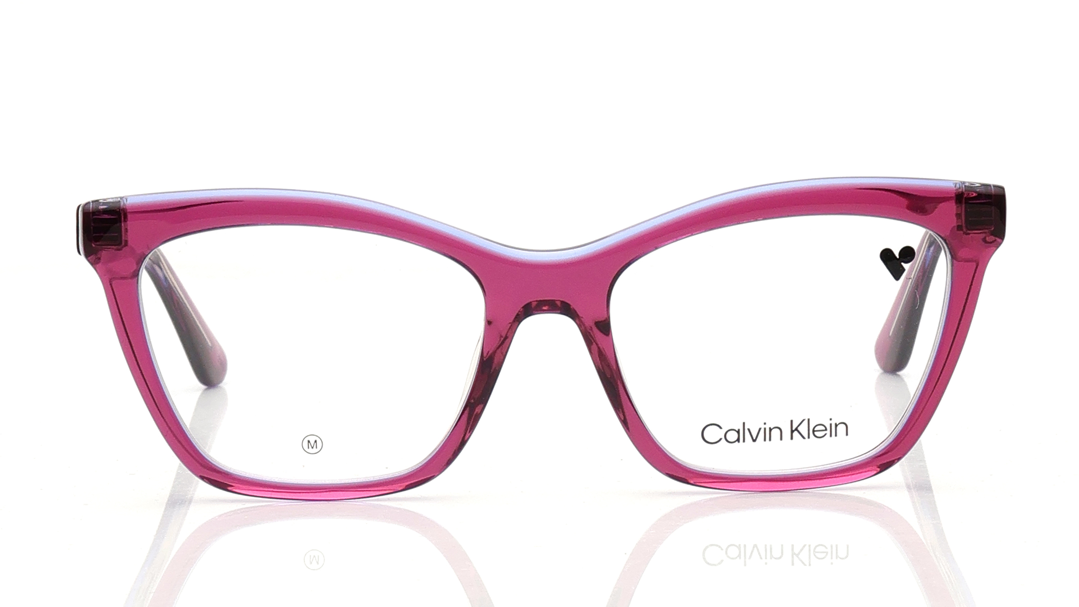 Image 1 of Violet Butterfly Eyeglasses for Women from Calvin Klein Available at Titan Eye+