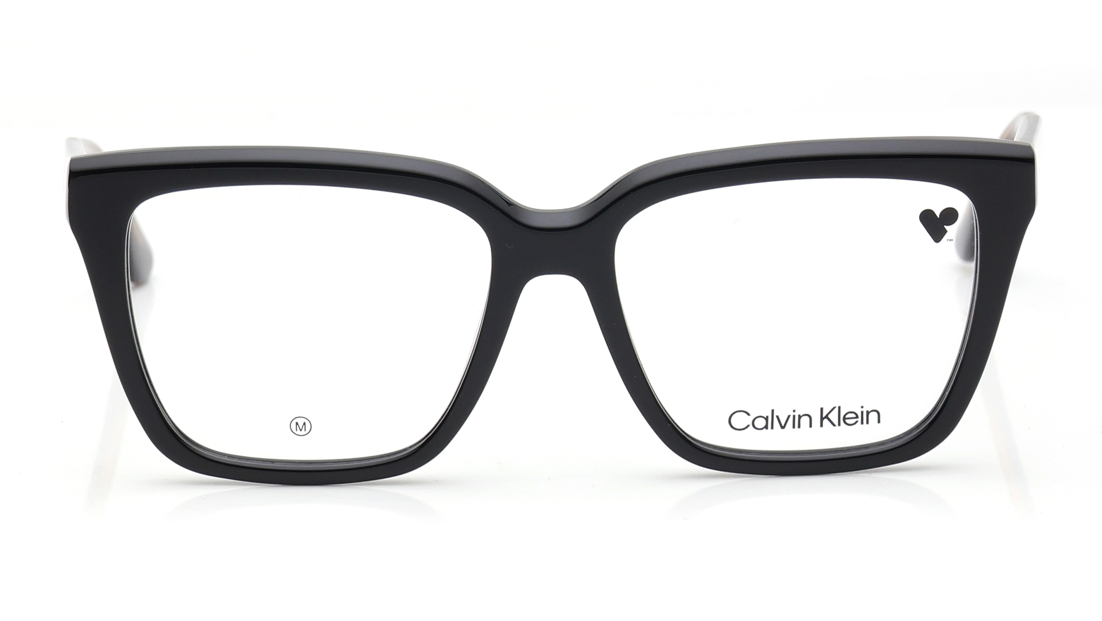 Image 1 of Black Rectangle Eyeglasses for Women from Calvin Klein Available at Titan Eye+