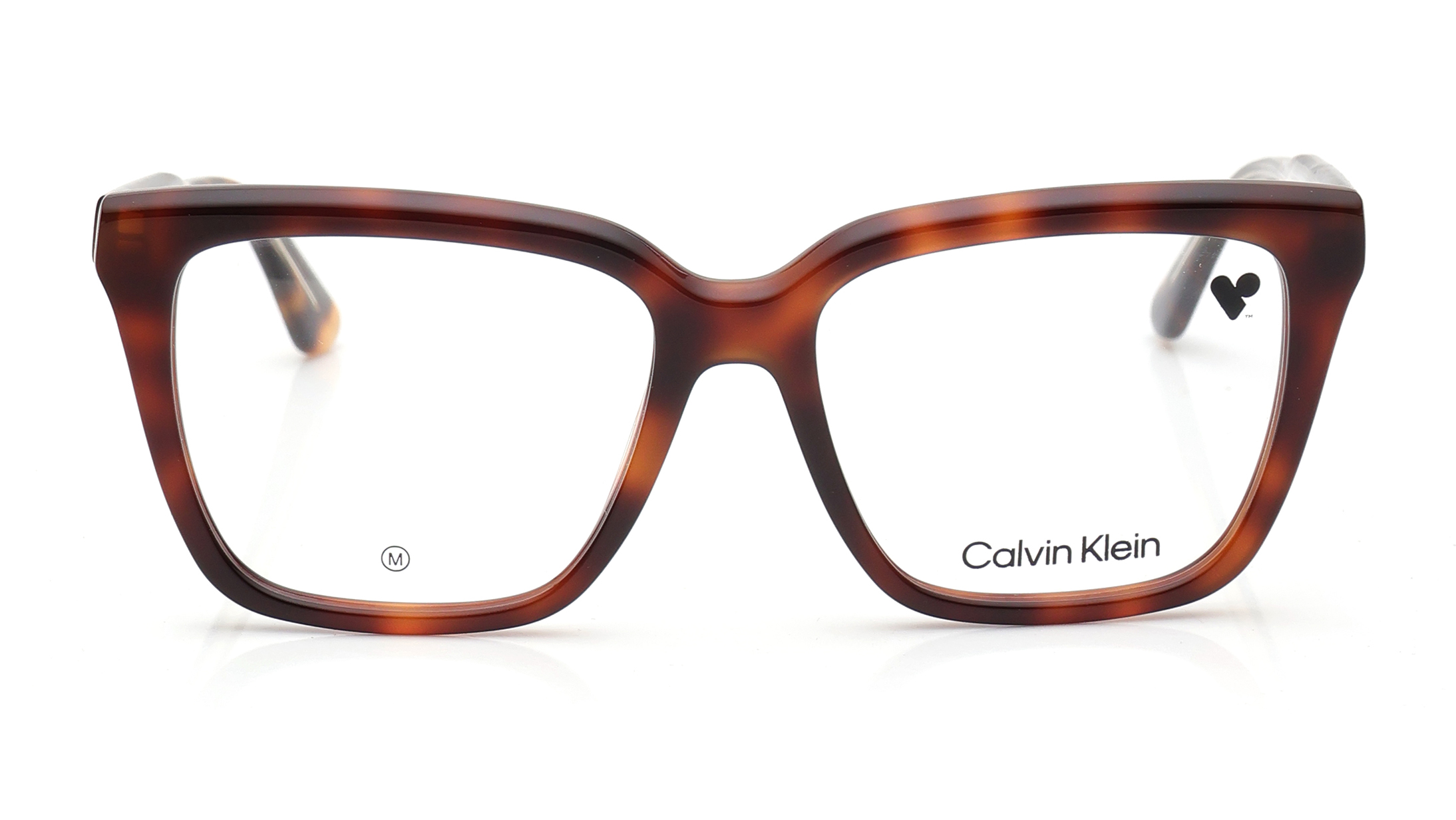 Image 1 of Brown Rectangle Eyeglasses for Women from Calvin Klein Available at Titan Eye+