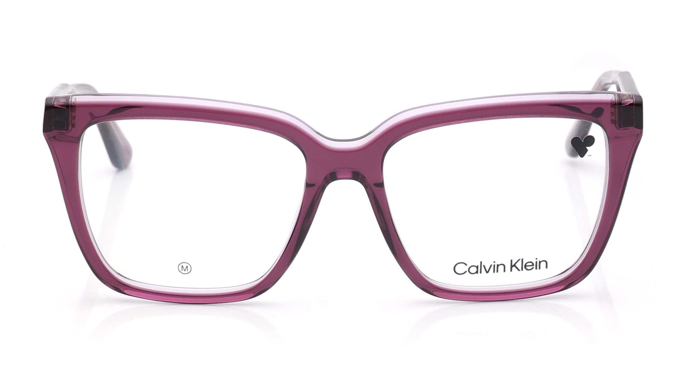 Image 1 of Purple Square Eyeglasses for Women from Calvin Klein Available at Titan Eye+