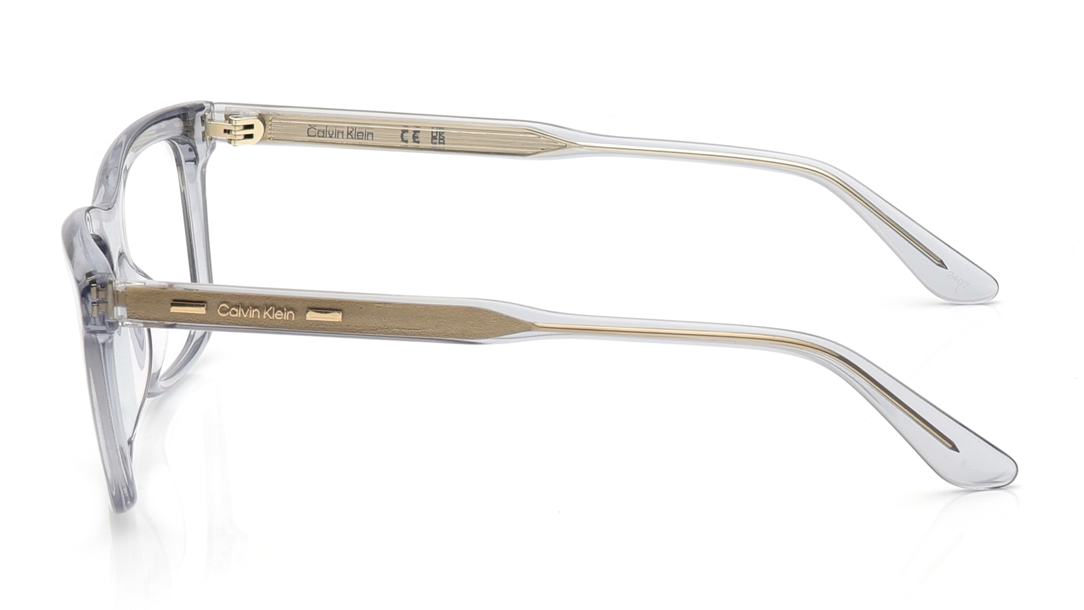 Image 7 of Grey Rectangle Eyeglasses for Men from Calvin Klein Available at Titan Eye+