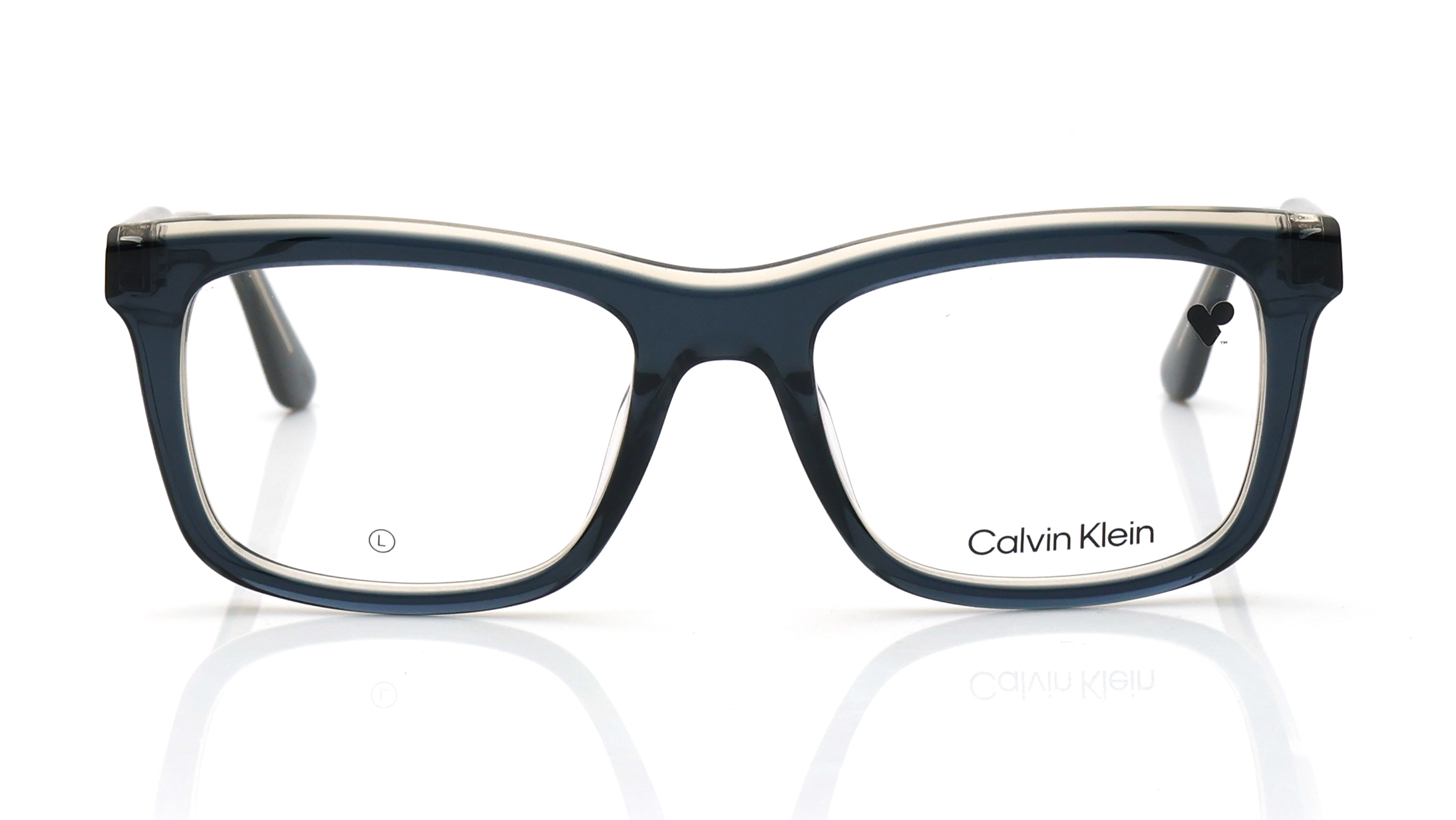 Image 1 of Orange Rectangle Eyeglasses for Men from Calvin Klein Available at Titan Eye+