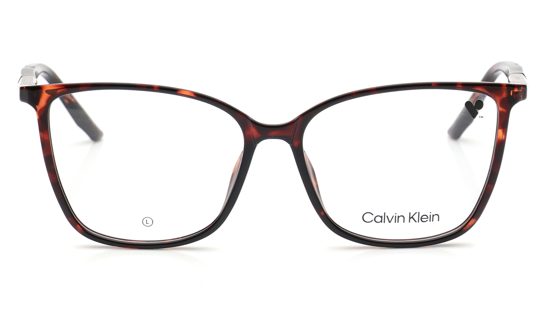 Image 1 of Brown Butterfly Eyeglasses for Women from Calvin Klein Available at Titan Eye+