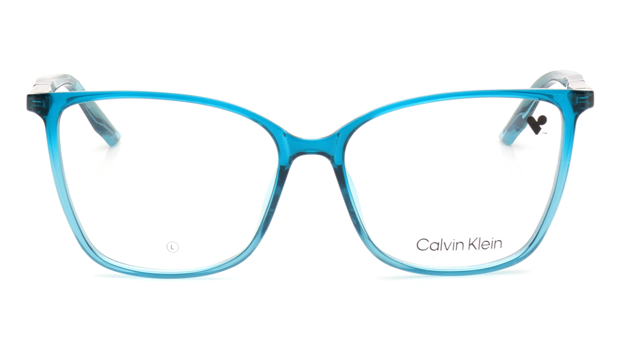 Image 1 of Blue Butterfly Eyeglasses for Women from Calvin Klein Available at Titan Eye+