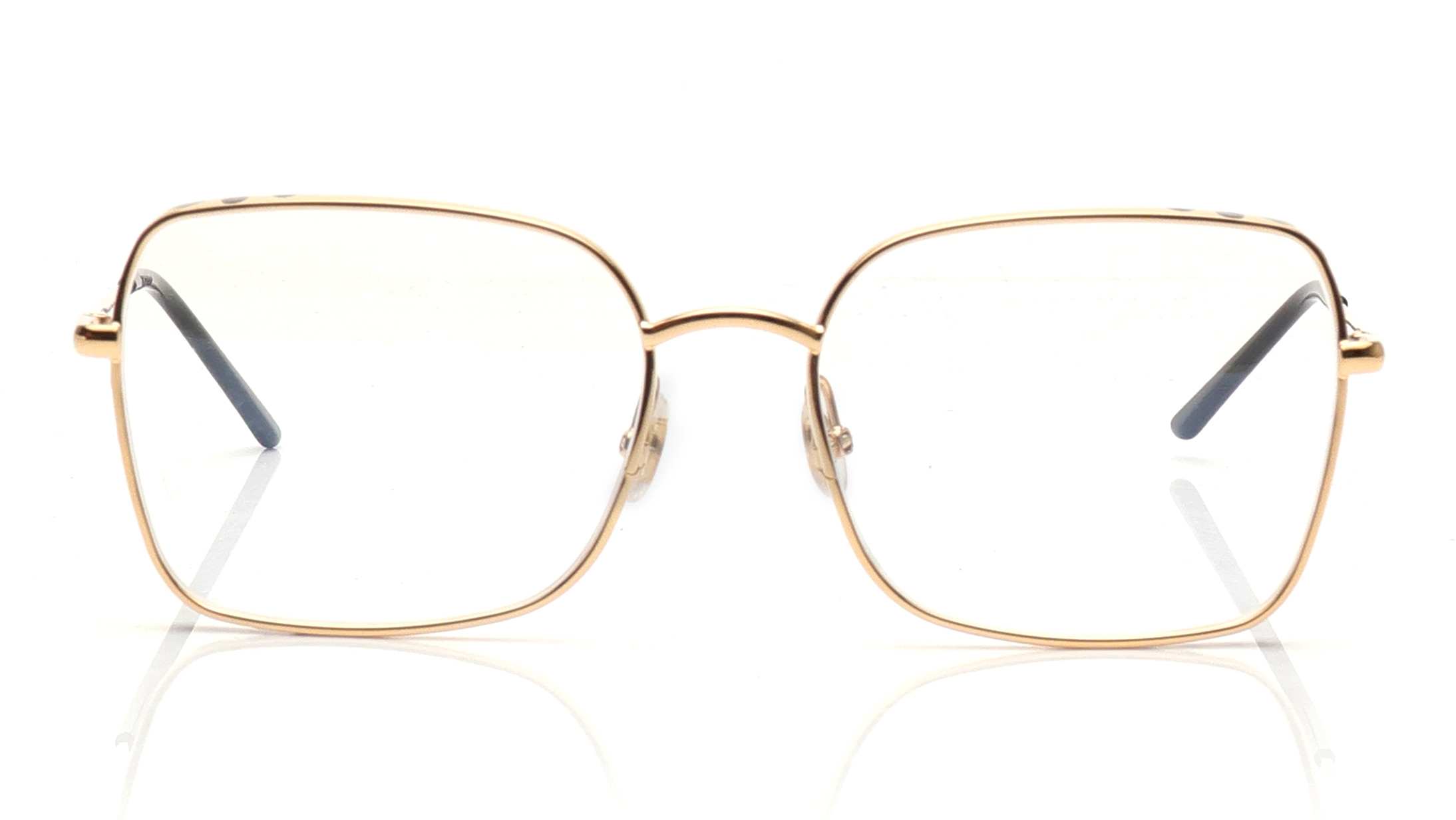 Image 1 of Gold Rectangle Eyeglasses for Women from Cartier Available at Titan Eye+