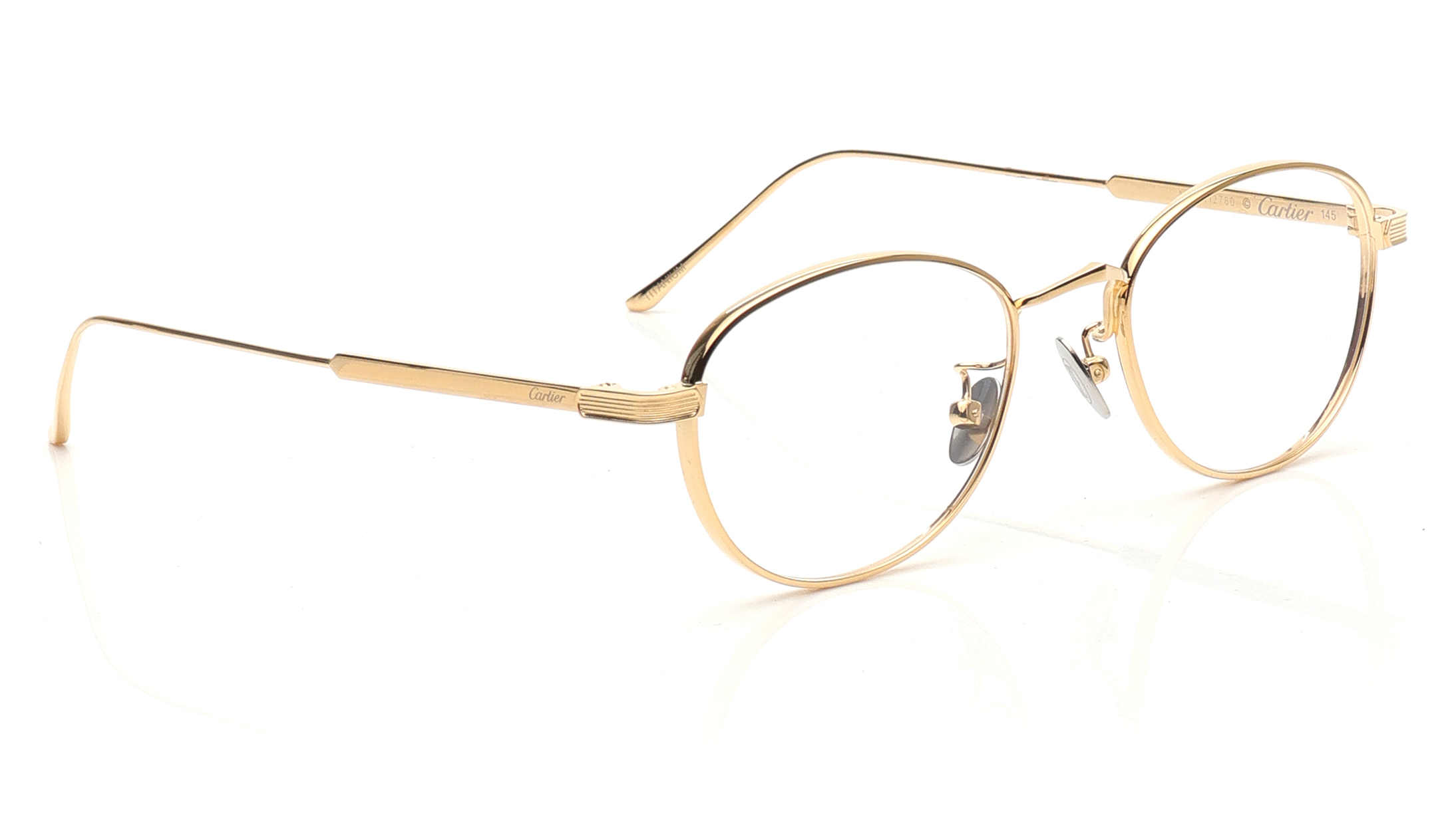 Gold Rectangle Eyeglasses for Men available online at Titan Eye+