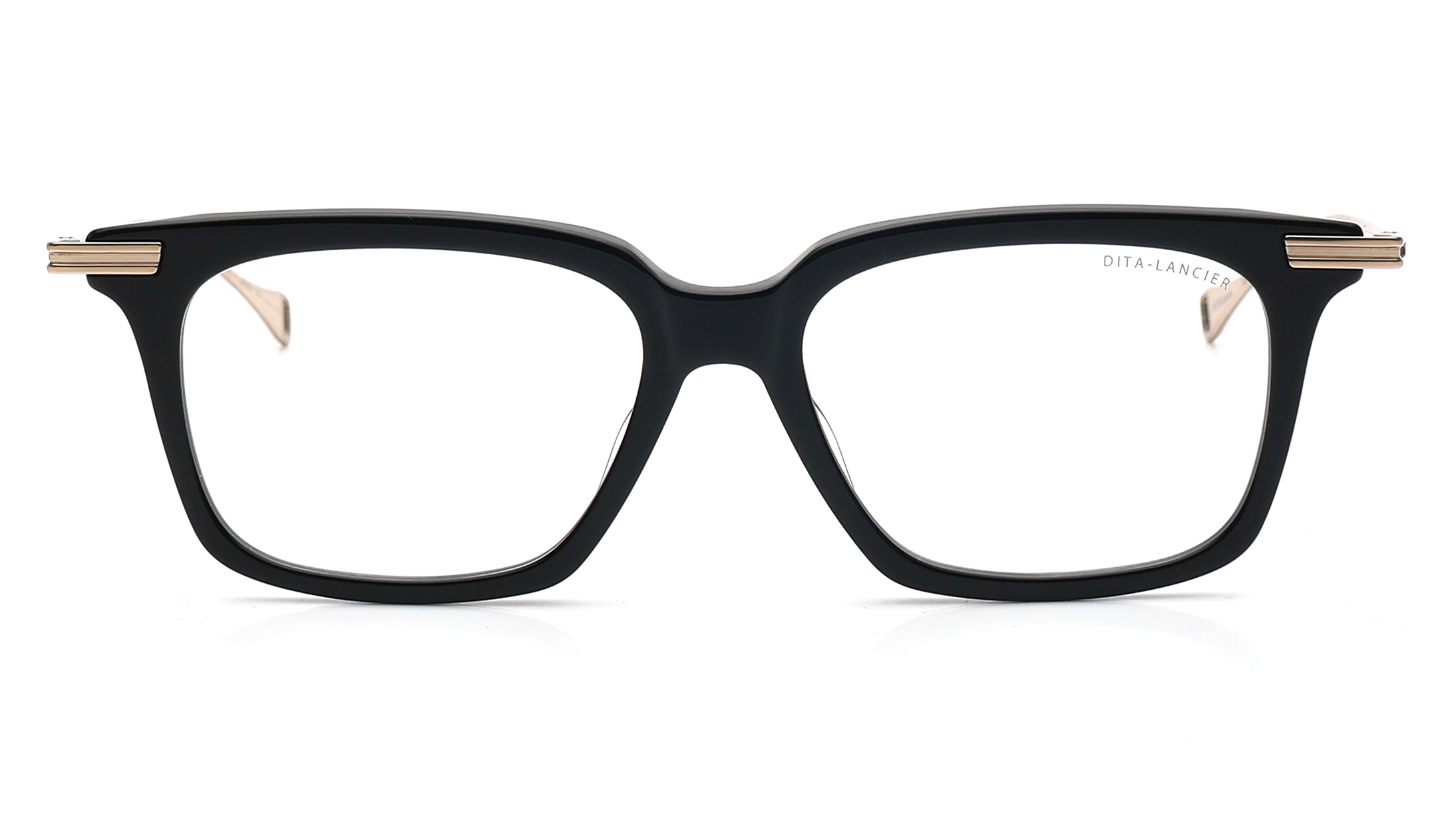 Image 1 of Black Square Eyeglasses for Men from Calvin Klein Available at Titan Eye+