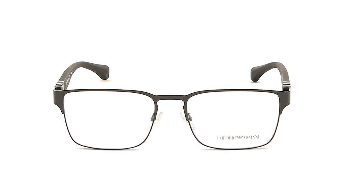 Image 1 of Black Square Eyeglasses for Men from Emporio Armani Available at Titan Eye+