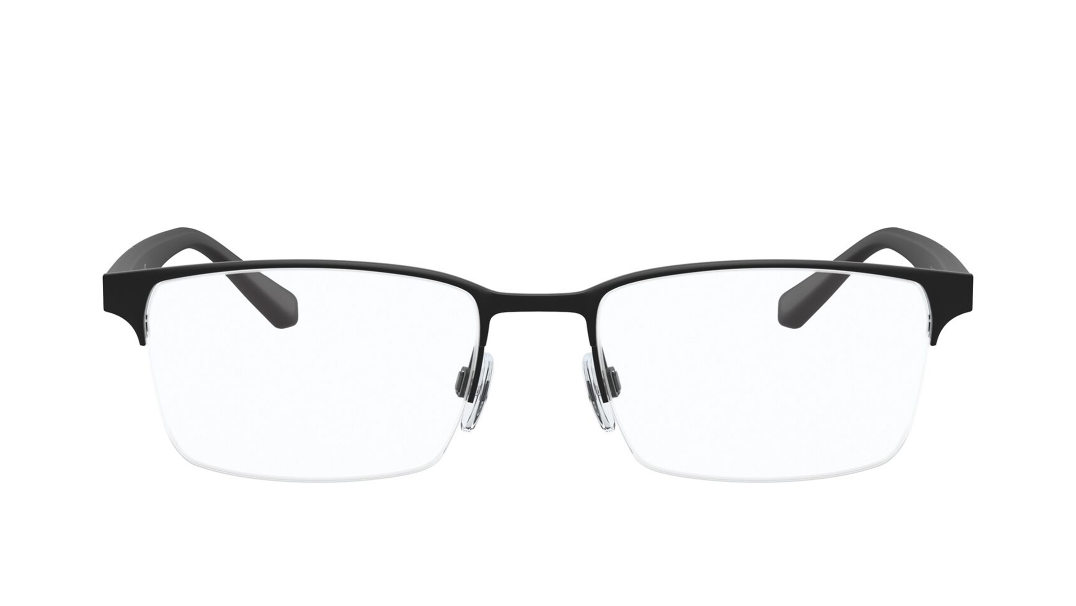 Image 1 of Black Rectangle Eyeglasses for Men from Emporio Armani Available at Titan Eye+