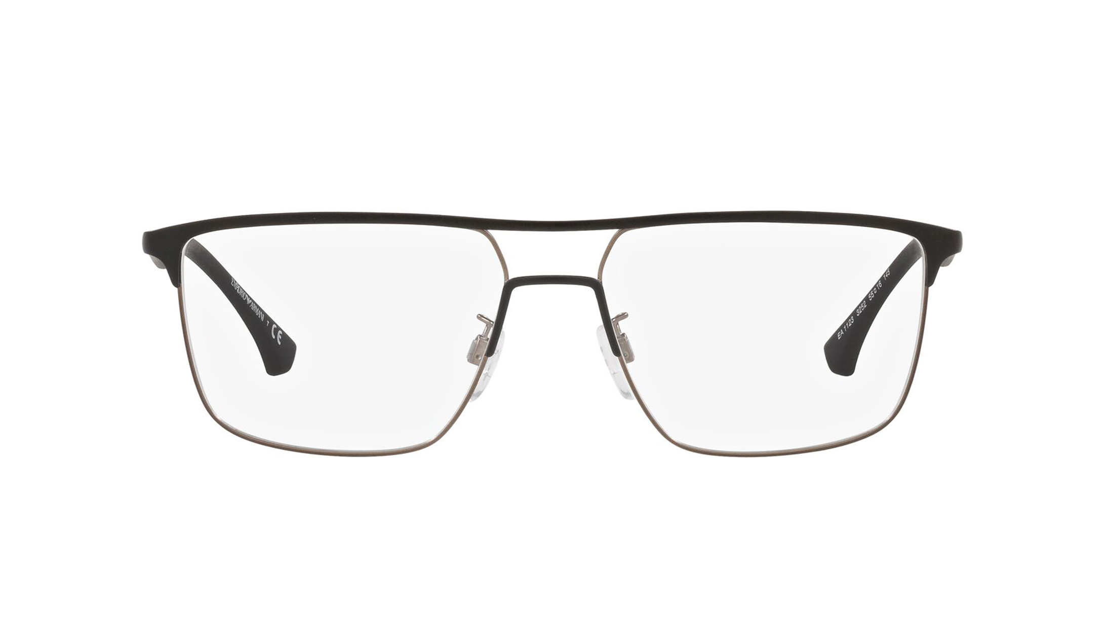 Image 1 of Black Pillow Eyeglasses for Men from Emporio Armani Available at Titan Eye+