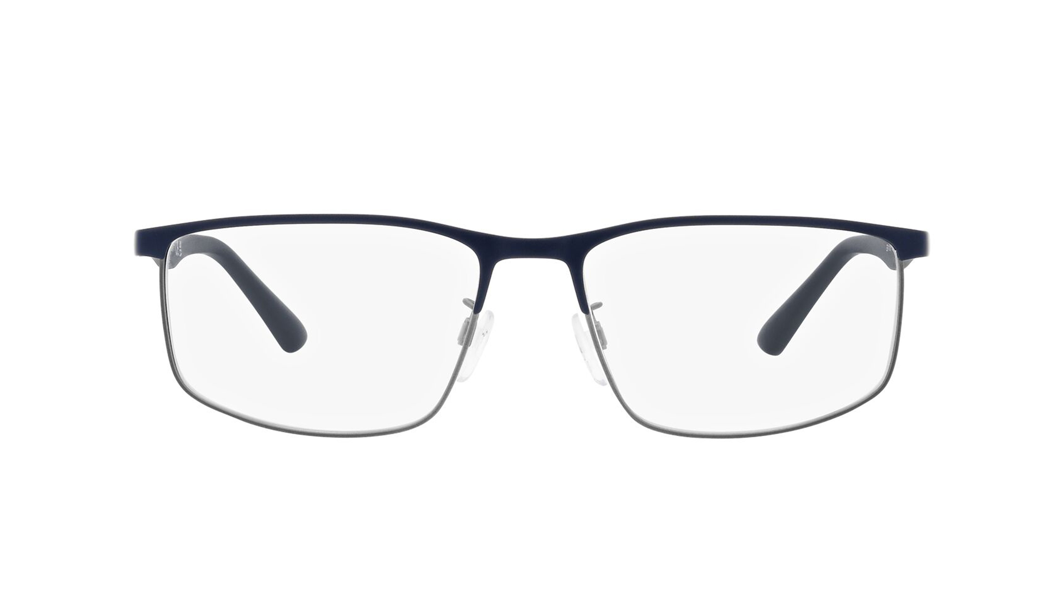 Image 1 of Blue Square Rimmed Eyeglasses for Men from Emporio Armani Available at Titan Eye+